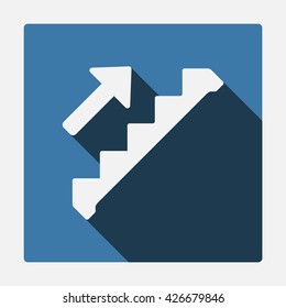 Down staircase Icon Vector