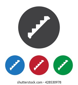 Down staircase Icon Vector