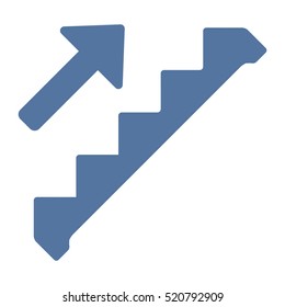 Down stairCase Icon Vector flat design style