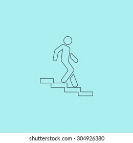 11,358 Walking down stairs icon Images, Stock Photos & Vectors ...