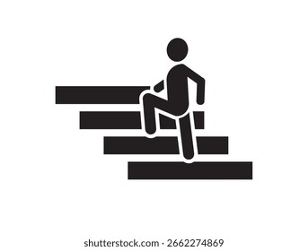 Subir escaleras Icono de información Signo	