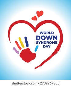 Down Syndrome Awareness Day. March 21. Vector Design. Suitable for posters, billboards and digital media.
