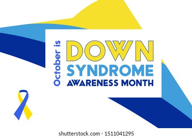 World Down Syndrome Day Horizontal Poster Stock Vector (Royalty Free ...