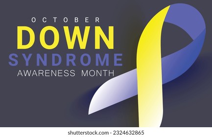 Down Syndrome awareness month. background, banner, card, poster, template. Vector illustration.