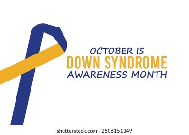 down syndrome awareness month. banner background vector illustration with awareness design