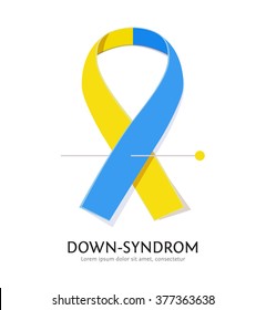 Down Syndrome Awareness Ribbon Vector Flat Stock Vector (Royalty Free ...