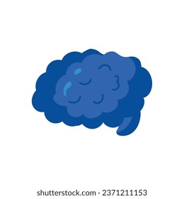 down syndrome blue brain isolated