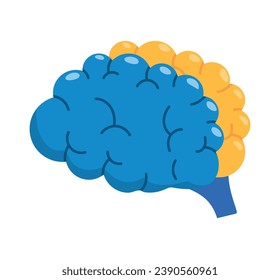 ilustración de la condición cerebral del síndrome de baja