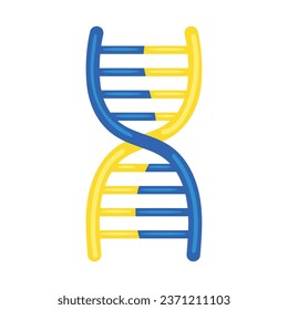 down syndrome dna isolated illustration