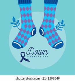 down syndrome poster with socks