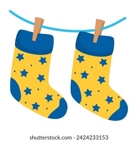 down syndrome socks illustration vector