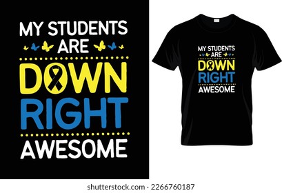 DOWN SYNDROME T - SHIRT DESIGN.