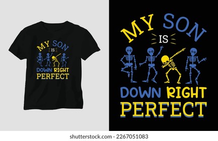 Down syndrome t-shirt and apparel design. Vector print, typography, poster, emblem, festival  svg