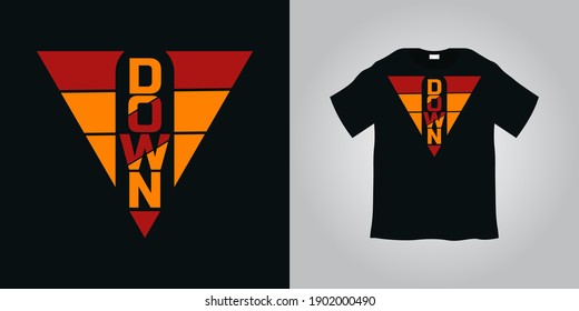Ilustración vectorial del diseño gráfico de la camiseta baja