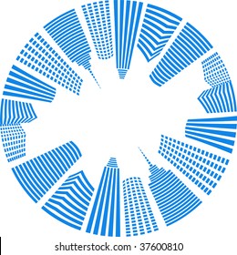 down town - vector image