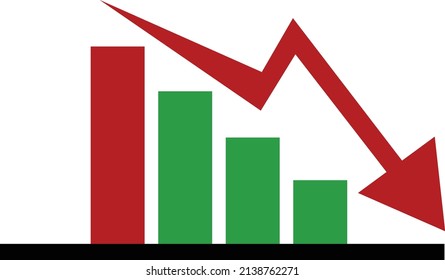 a down trend in any trading or trending indicates that the market trend is down