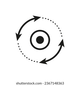 Down or up twist icon. Vector illustration. EPS 10.
