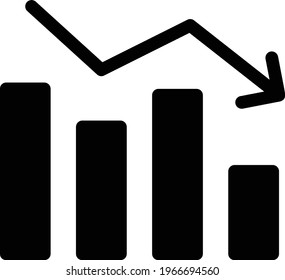 down vector glyph flat icon