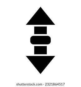 Up Down Vector Glyph Icon For Personal And Commercial Use.
