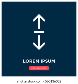 Up and down vector icon