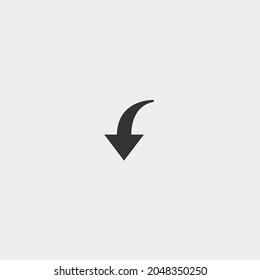 Down_arrow vector icon illustration sign
