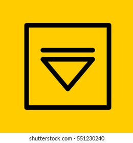 down-arrow icon. isolated sign symbol