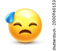 downcast emoji