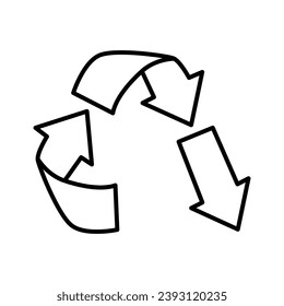 Icono plano de color de descenso. Estilo de vida de basura cero. Ecológico. Símbolo de prevención de la contaminación. Protección del medio ambiente.
