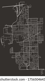 Downers Grove, Illinois, United States urban city map, roads transport network, downtown and suburbs, town footprint, poster