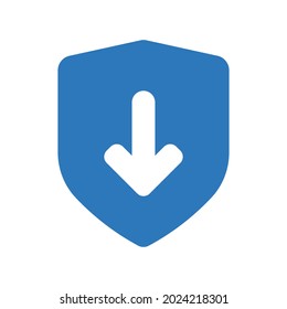Downgrade protection icon.cloud,connection (vector illustration)