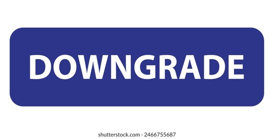  Downgrade sign vector icon on white background 