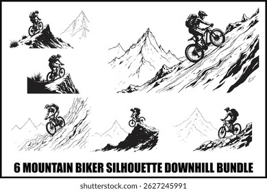 Downhill Mountain Biker Pack Set