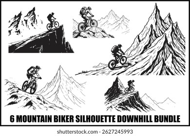Downhill Mountain Biker Pack Set