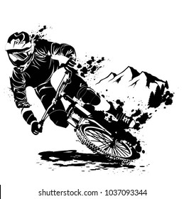 Downhill Bike Vector Stock Images, Royalty-Free Images & Vectors