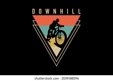 Downhill,t-shirt merchandise silhouette mockup typography [Converted]