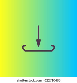 Downlaod icon vector