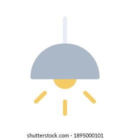 downlight icon logo with flat illustration style vector. great for use web, mobile app, pattern, design etc.