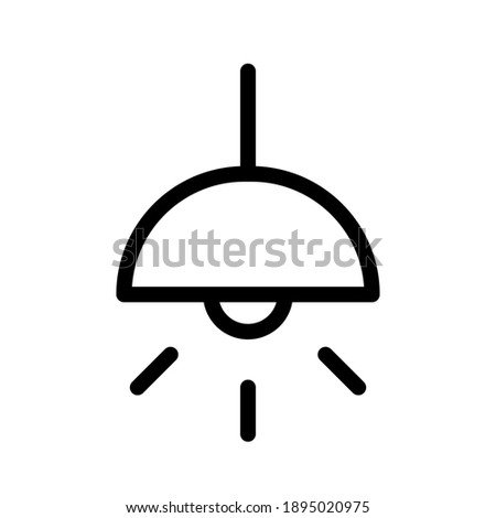 downlight icon logo or illustration with outline stroke style vector design. perfect use for web, mobile app, pattern, design etc.