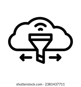 downlink vector icon on white background