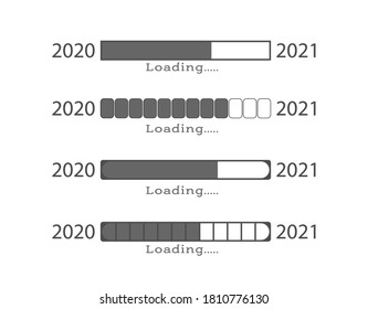 Descarga de 2021. Una colección de ilustraciones vectoriales simples para el tema y el diseño.

