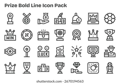 Download 28 scalable Extra Bold Line icons designed for Prize, suitable for professional and creative projects.