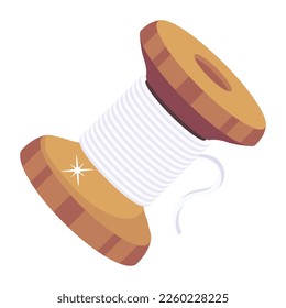 Download 2d modern icon of spool 