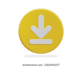 download 3d icon vector illustration