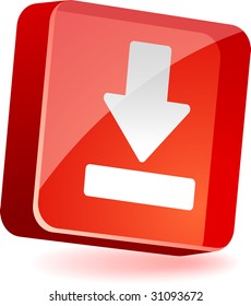 Descargar icono 3d. Ilustración vectorial.