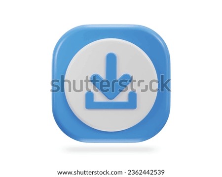download 3d icon vector illustration