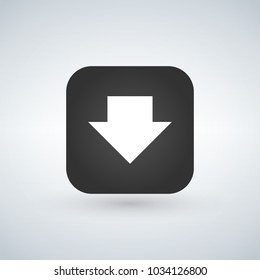 Download app icon design, vector illustration isolated on white.