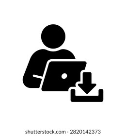 Download approved coursework with checkmark Icon Isolated On White Background
