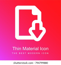 Download Archive red and pink gradient material white icon minimal design