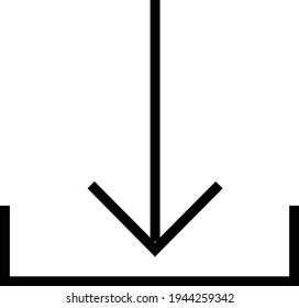 Download Arrow Button Line Icon Sets