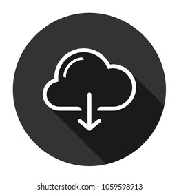 download arrow cloud icon vector sign
